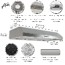 Aria+30+In.+Under+Cabinet+Range+Hood+380+Max+Airflow+Cfm,+3+Fan+Speeds,+Led+Lights+Convertible+Ducted_Ductless+Venting+-+Stainless+Steel (2).webp