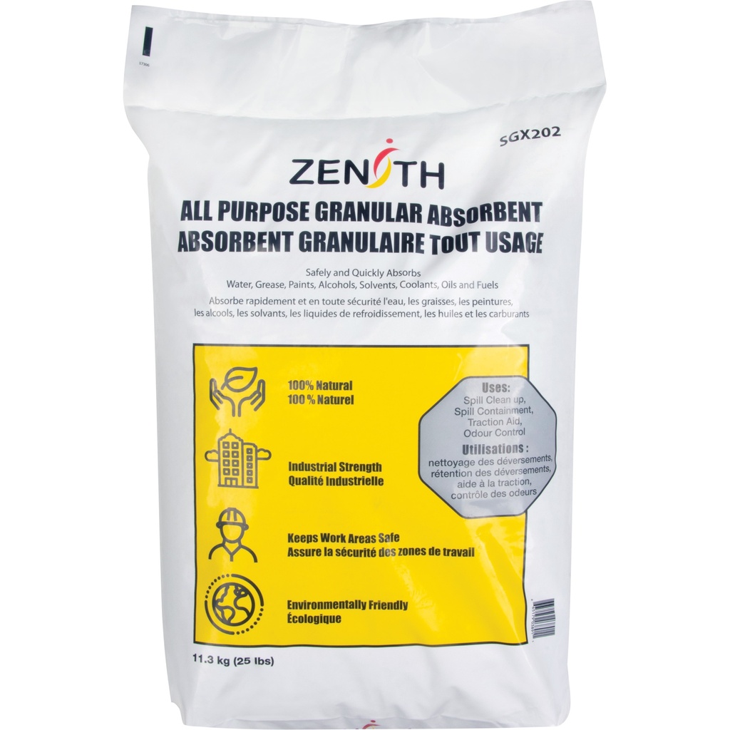 [ZEN-SGX202] Absorbant granulaire tout usage 25 lb (11,3 kg)