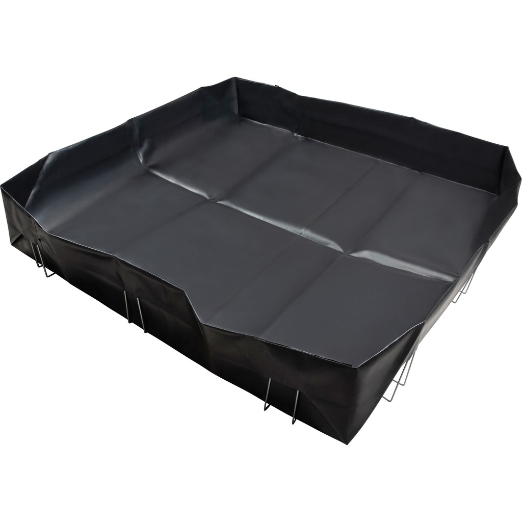 [ZEN-SHK098] Berme à support en fil métallique capacité 268 gal. US dimensions 6' la x 6' lo x 12" h