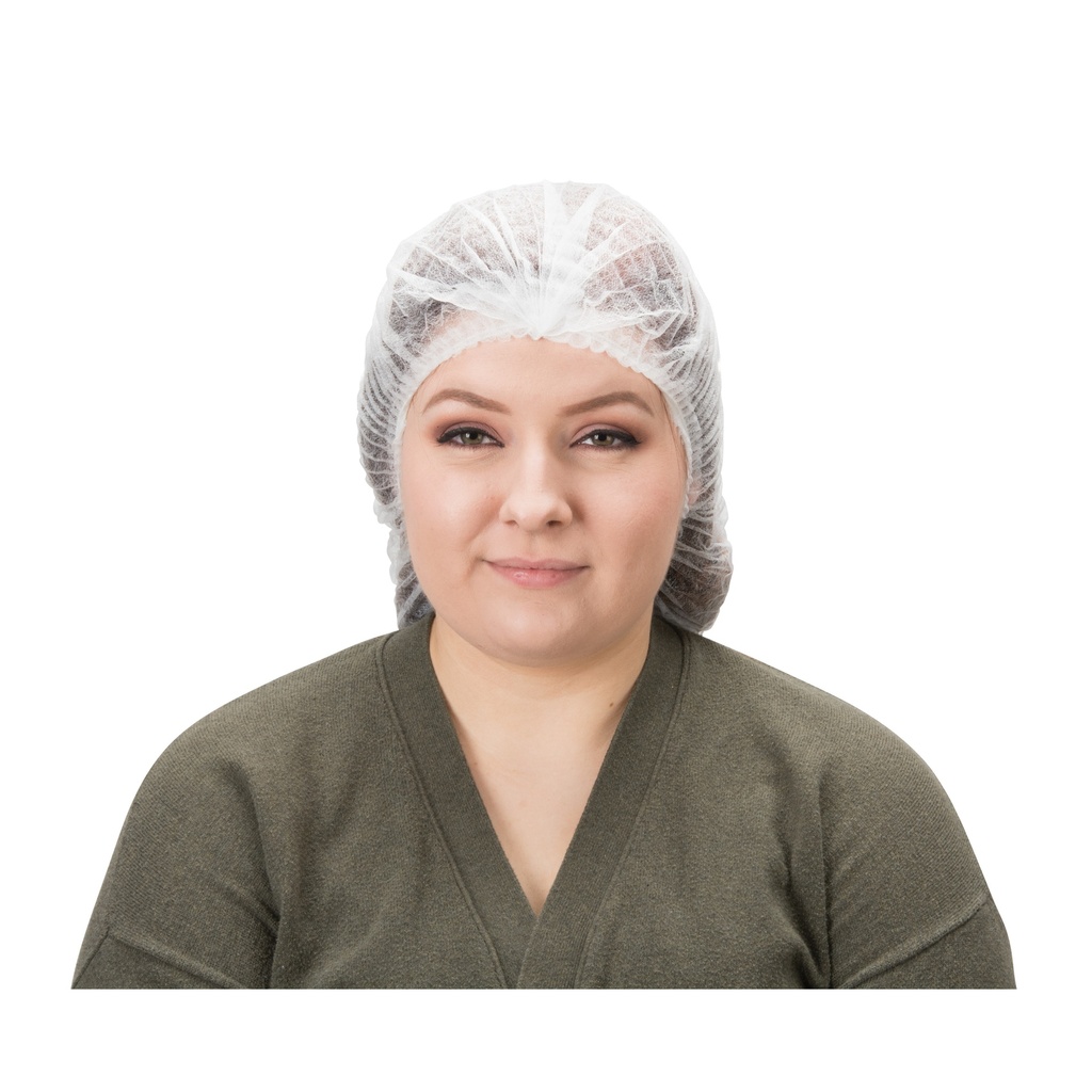 [ZEN-SGF185] Bonnet bouffant plissé taille 19" Polypropylène