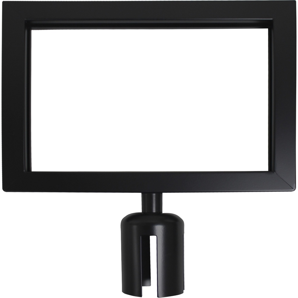 [ZEN-SGU788] Cadre d'enseigne pour poteau de barrière pour le contrôle des foules 14" x 10"