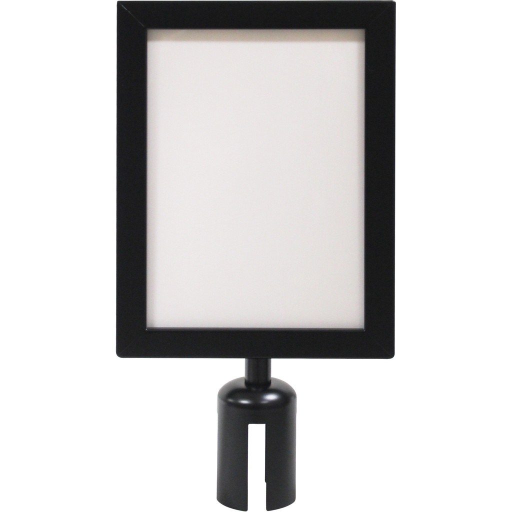 [ZEN-SGU789] Cadre d'enseigne pour poteau de barrière pour le contrôle des foules 10" x 14"