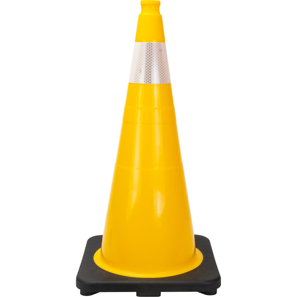 [ZEN-SHL484] Cône de signalisation de première qualité 28" jaune