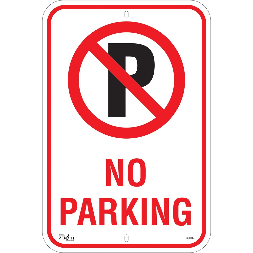 [ZEN-SGP348] Enseigne «No Parking» Aluminium 12" x 18"
