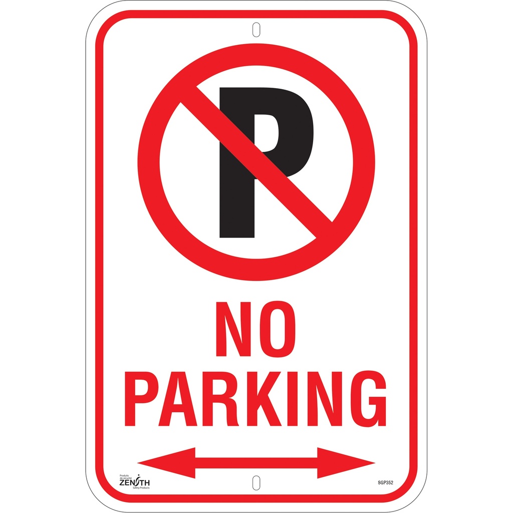 [ZEN-SGP352] Enseigne «No Parking» Aluminium 12" x 18"