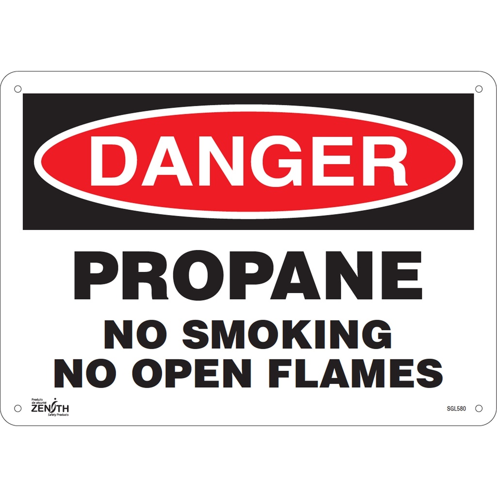 [ZEN-SGL580] Enseigne «No Smoking» Aluminium 14" x 10"