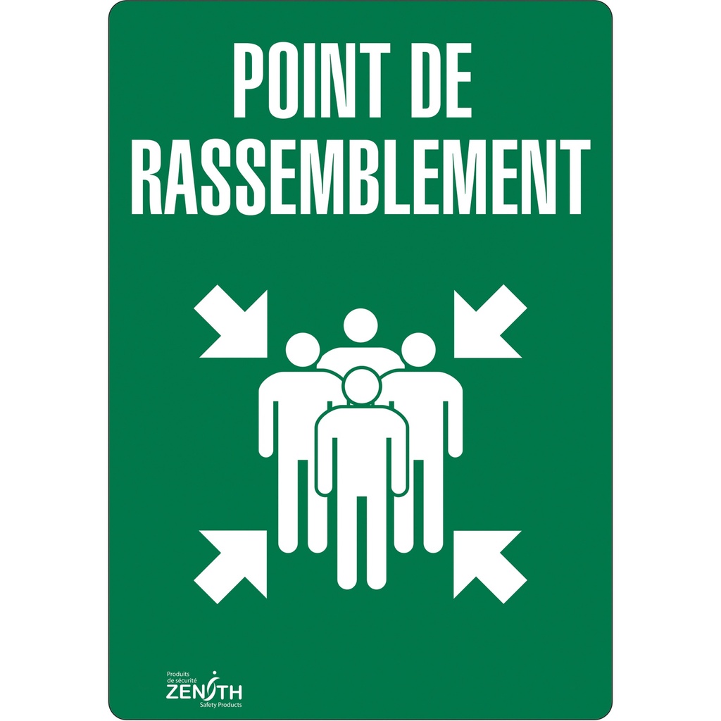 [ZEN-SGP183] Enseigne «Point de rassemblement» Vinyle 10" x 14"