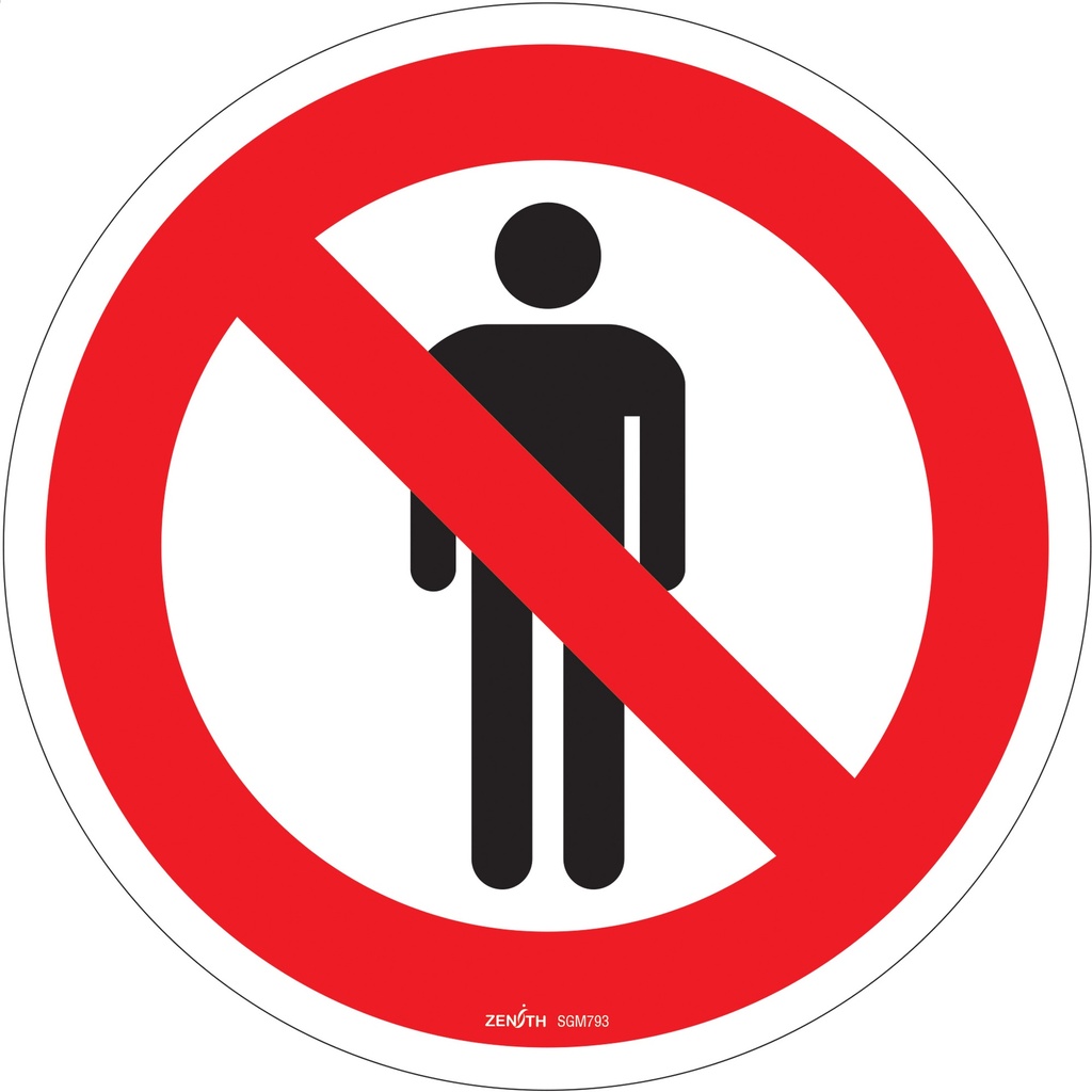 [ZEN-SGM793] Enseigne de sécurité conforme à la CSA - Do Not Enter Vinyle 12" x 12"