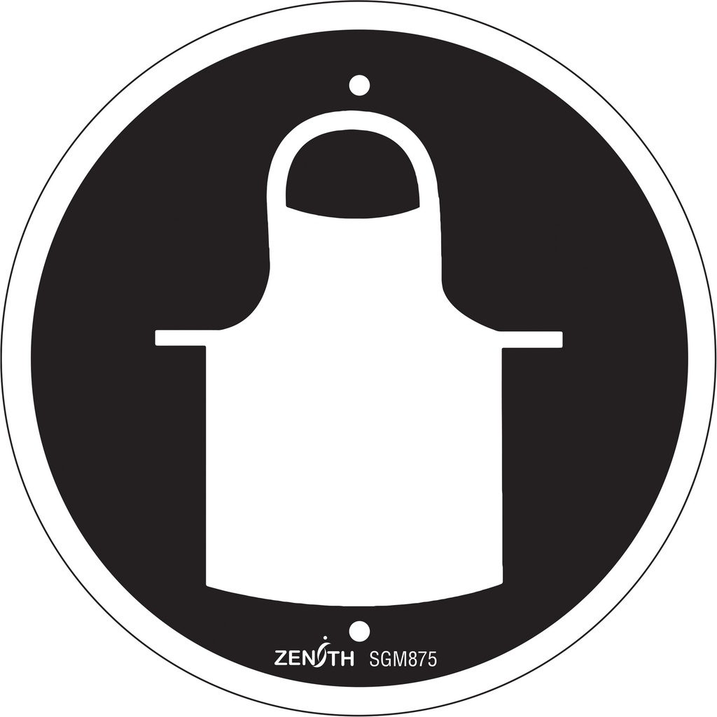 [ZEN-SGM875] Enseigne de sécurité conforme à la CSA - Protective Clothing Plastique 6" x 6"