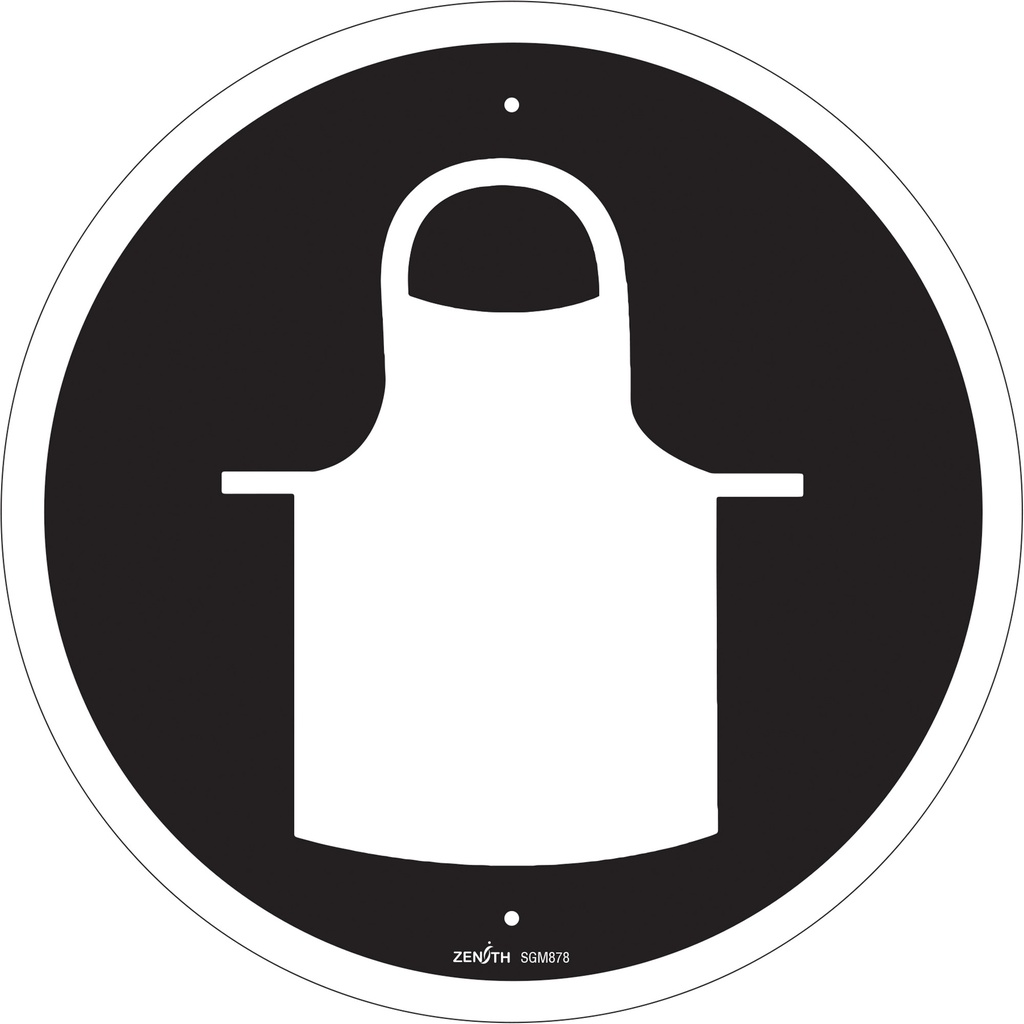 [ZEN-SGM878] Enseigne de sécurité conforme à la CSA - Protective Clothing Plastique 12" x 12"