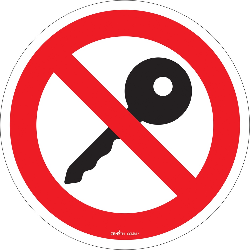 [ZEN-SGM817] Enseigne de sécurité conforme à la CSA - Turn Off Engine Vinyle 12" x 12"