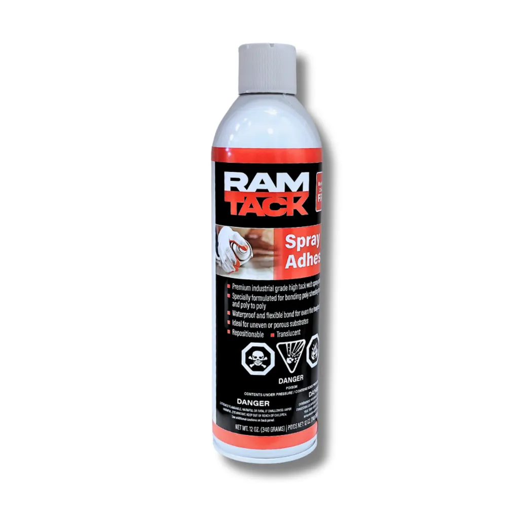 [RMT-57002] RAM-TACK Colle haute performance pour polyéthylène et surfaces poreuses en aérosol 12 oz