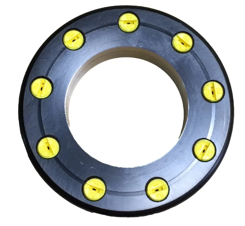 [HYDC-020-2594] Hydra-Cone Buse en anneau 2-1/2" pour projection d'isolant, 9 x embouts jaunes 0.4 GPM