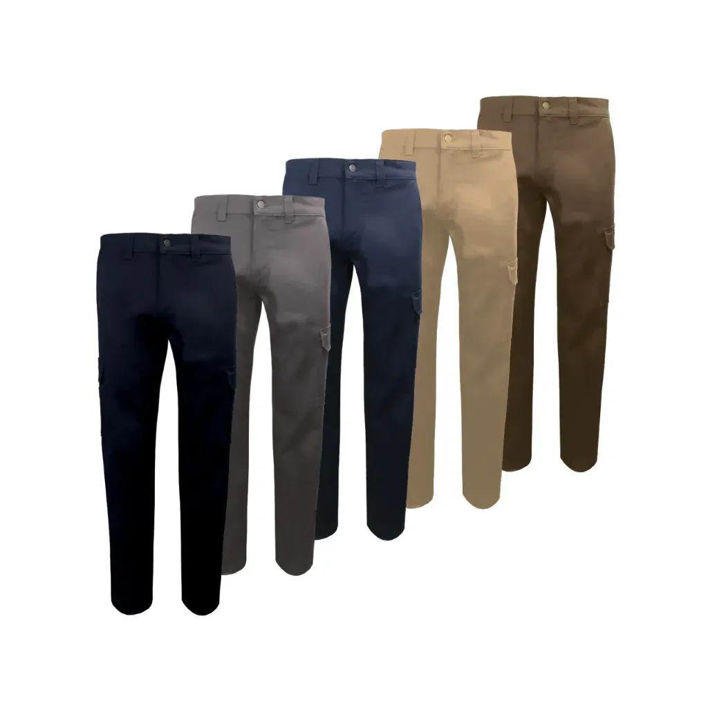 011EX Pantalon de travail cargo extensible (Noir, Non-fini, 28)