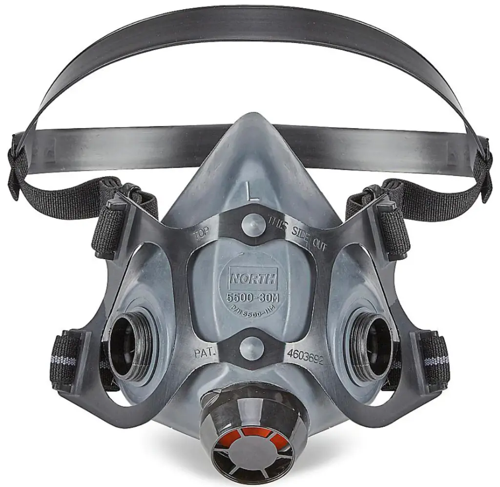 [HNW-550030L] North 5500 Respirateur à demi-masque avec connexion double pour cartouches Série N taille Large