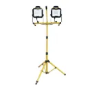 Lampe de chantier sur trépied à 2 têtes DEL 2 x 10 000 lumens