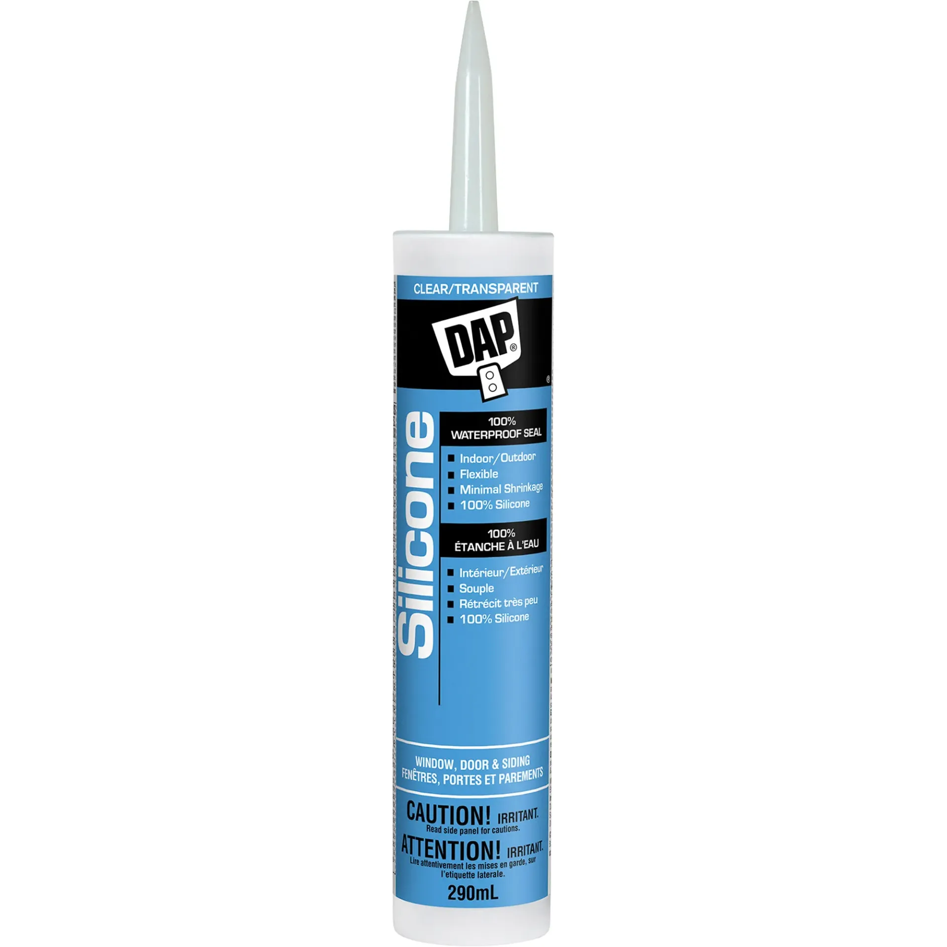 [DAP-73473] Scellant de silicone fenêtres, portes et parements transparent tube de 290 ml