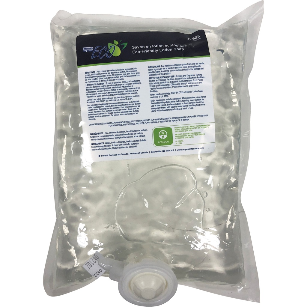 [RMP-JL608] Savon à main hydratant écologique, 1 L, Sans parfum