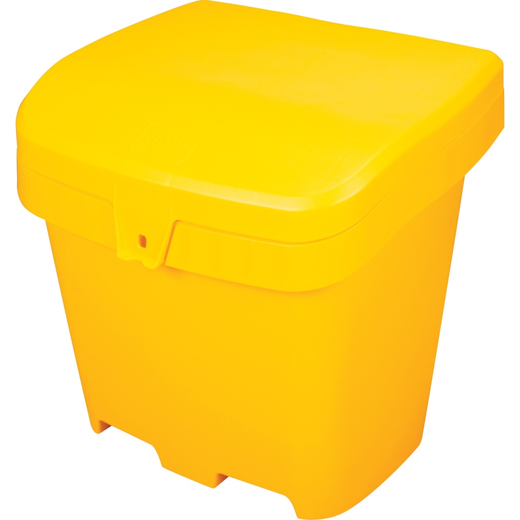 [RMP-NO614] Bacs d'entreposage pour sel & sable, 4,24 pi³, Jaune, 27" x 21" x 26"