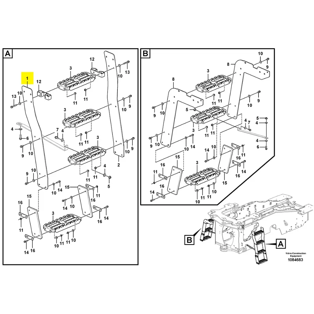 [VOE-16847860] Montant droit d'escalier principal
