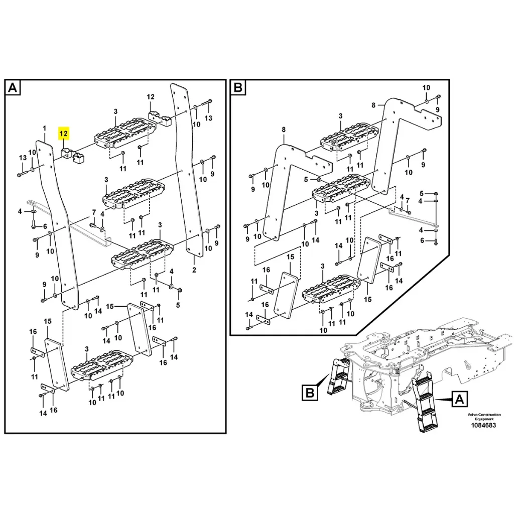 Plaque d'espacement pour marche