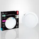 8-1/2" Round slim ceiling with motion and daylight sensor LED 16W 1100lm 3 CCT selectable white finish