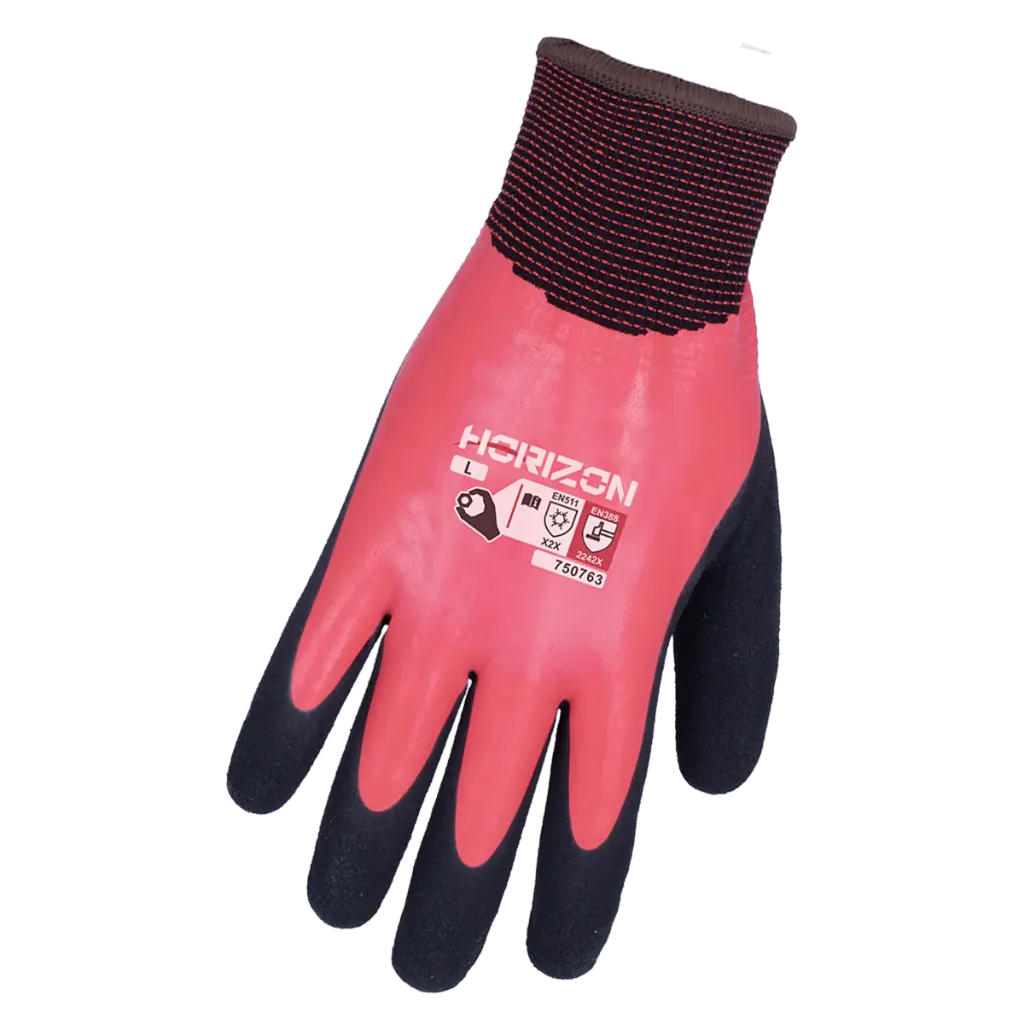 [HOR-750763S] Gants d'hiver à double enduit de latex (07 / Small)