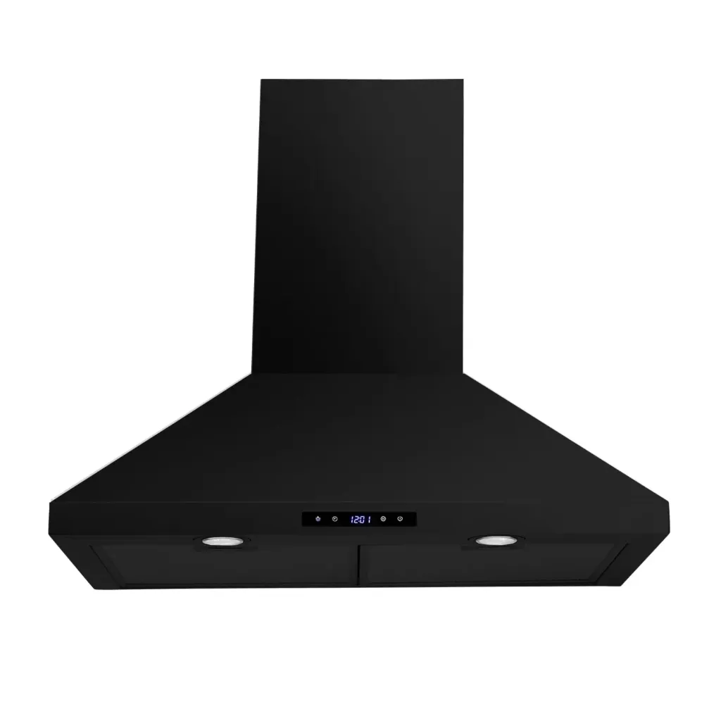 [AGU-HAMLET-BK] Hamlet-BK Hotte de cuisinière pyramide murale 500 PCM noir mat