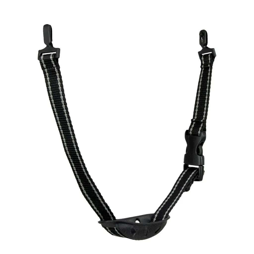 [DEL-19385] Nylon chin strap with chin guard, 2-point attachment for safety helmet