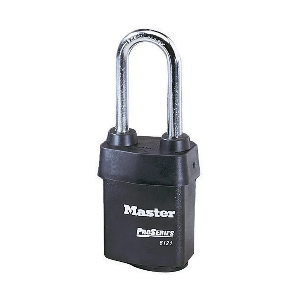 [MAS-6121KALJ] ProSeries® Weather Tough® Padlock 2-1/8" laminated steel with coating, 2-1/2" shackle, keyed alike