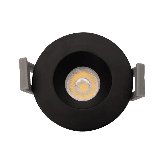 Encastré DEL rond 2-1/8" 7W 500lm 5CCT sélectionnable finition noire
