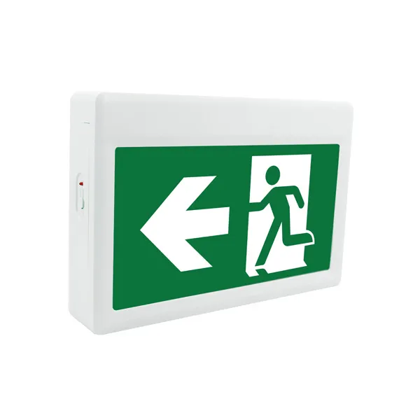 Enseigne de sortie d'urgence sans batterie