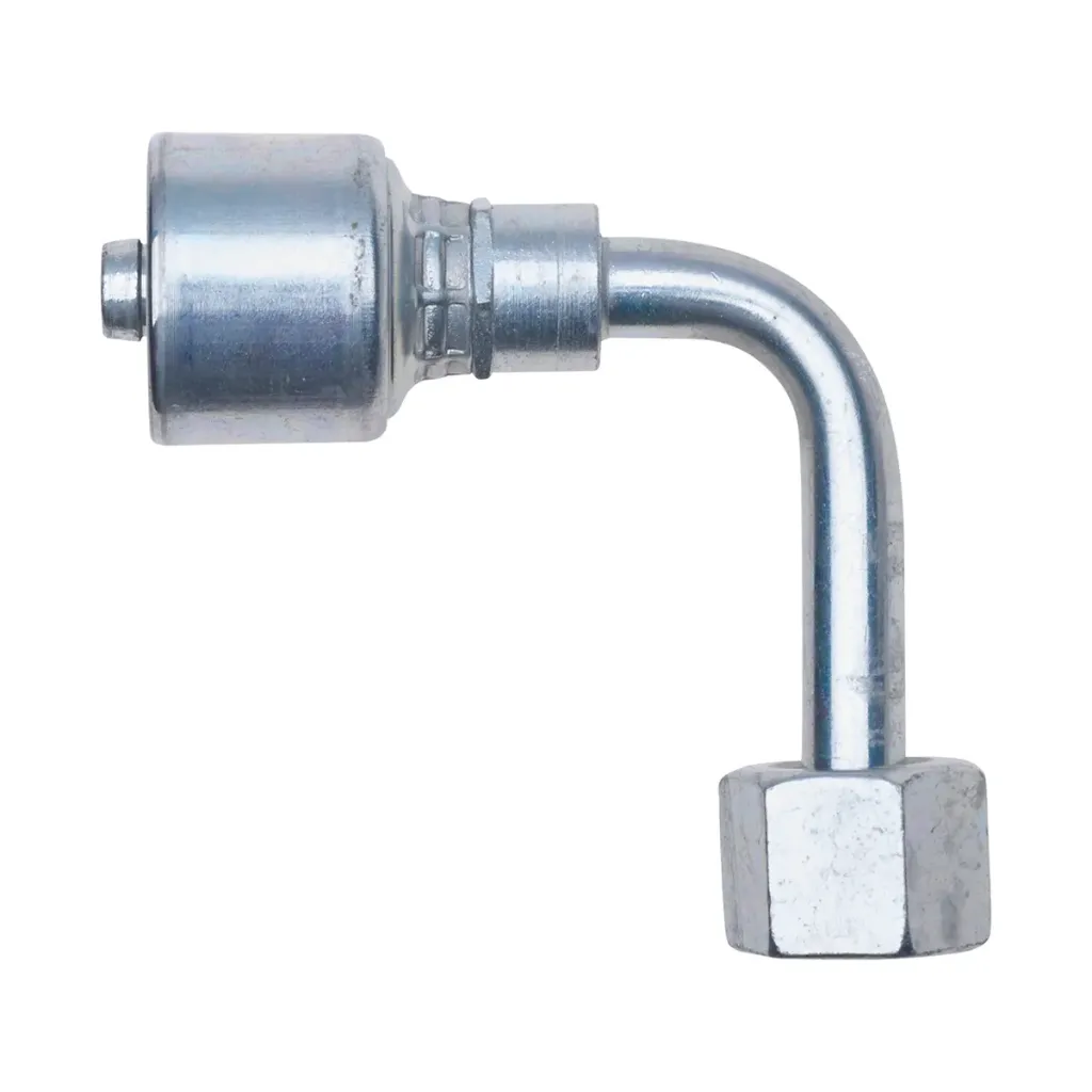 [GTS-710424265] MegaCrimp™ Raccord hydraulique coudé 90° long G25241‑0606 6G‑6FFORX90L
