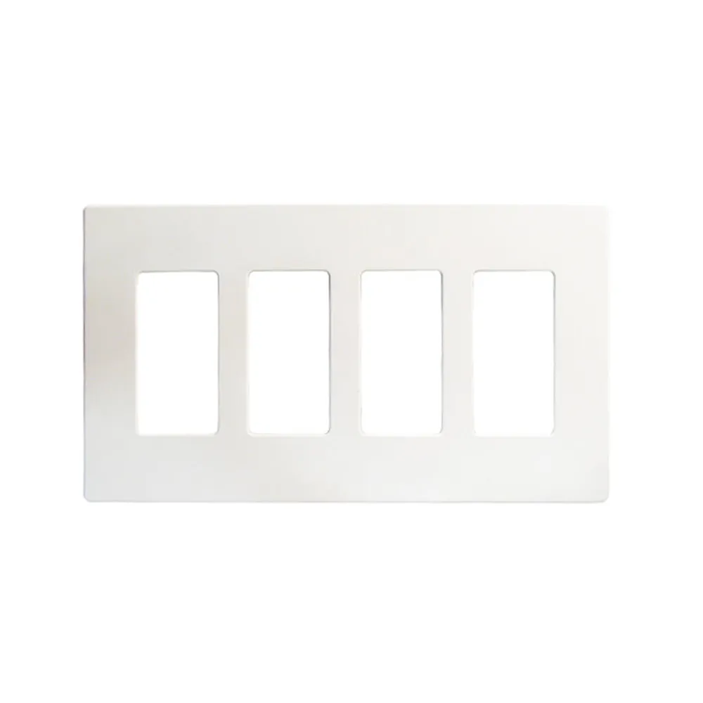 Plaque décorative sans vis 4-groupé blanche