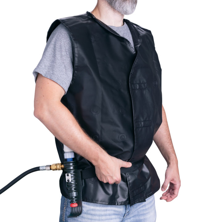 Vortex Cooling Vest with Cooler
