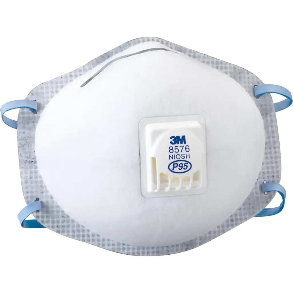 [3M-8576] P95 Particle Respirator #8576 with Cool Flow Exhalation Valve 10/Box