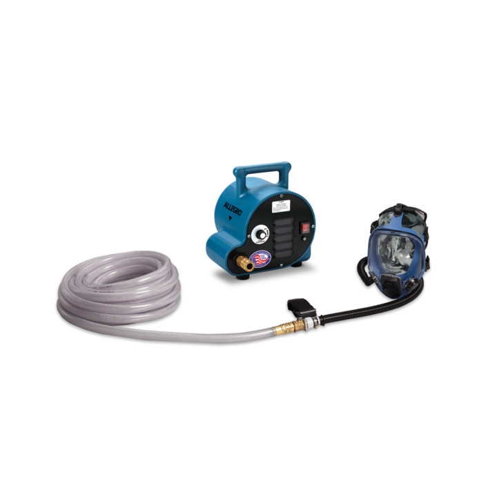 Single Worker Full Facepiece Breathing Air System, 50 ft Air Hose