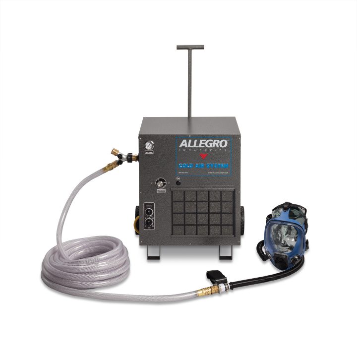 [ALG-9200-01CA] Single Worker Cold Air Full Face Mask System, 100ft Air Hose