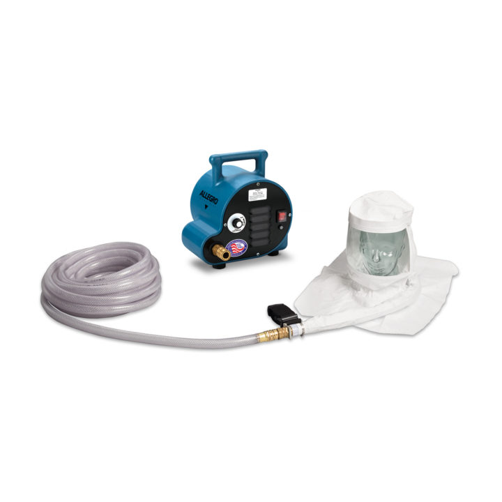 [ALG-9221-01A] Single Worker Single Hood Breathing Air Respirator System, 50 ft Air Hose