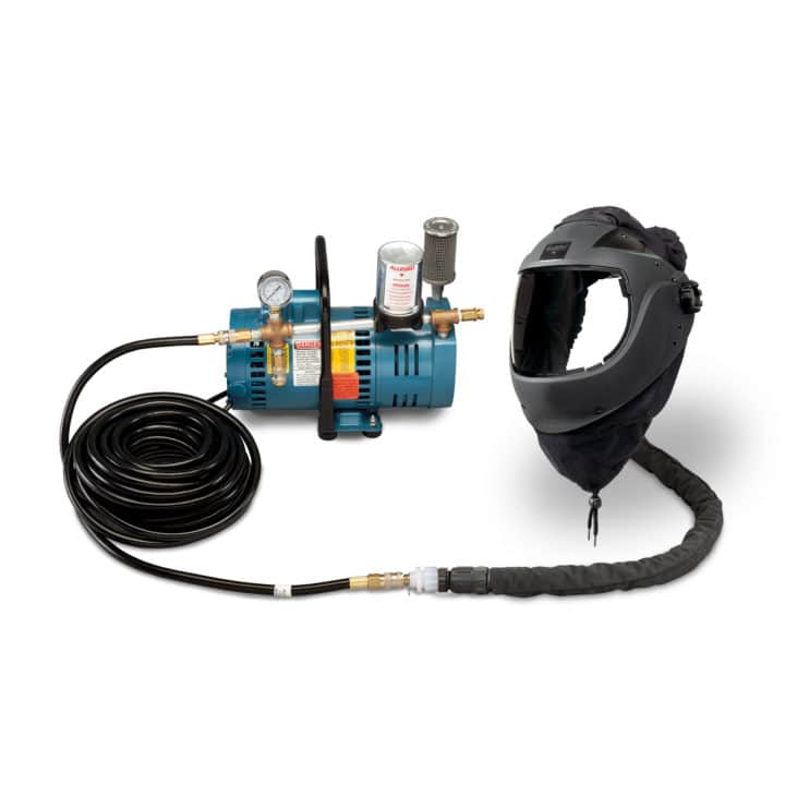 EZ Air Flex Single Worker Grinding Air Protection SAR System, 50 ft Air Hose