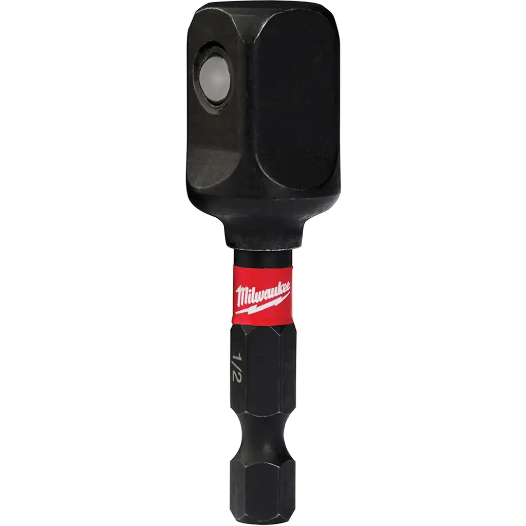 [MWK-48-32-5734] Shockwave Impact Socket Adapter, 1/4" Drive, Male Size 1/2", Spherical, 2" Long