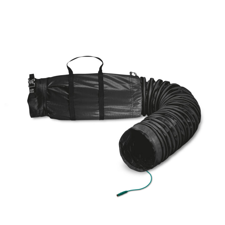 Self-storage bag for 8 in x 15 ft statically conductive conduits