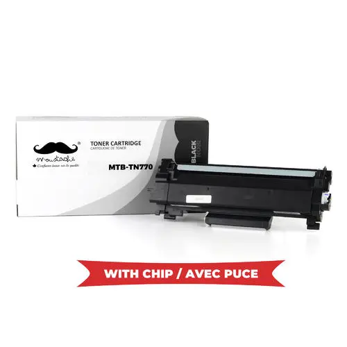 [MTB-TN770-WITHCHIP] Cartouche de toner compatible Brother TN770 noire extra haute capacité avec puce