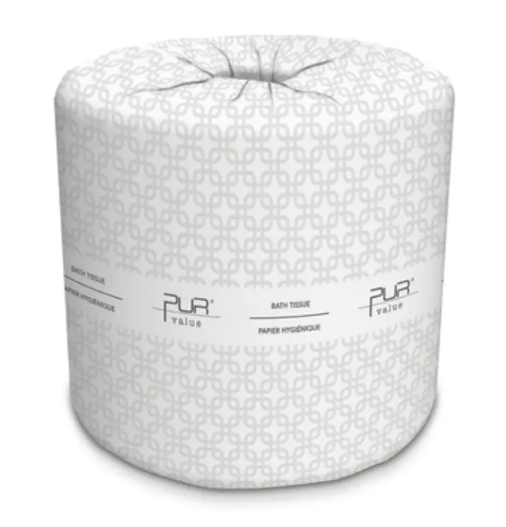 Pur Value Toilet tissue standard roll 2 ply 500 sheets 48 rolls /Cs