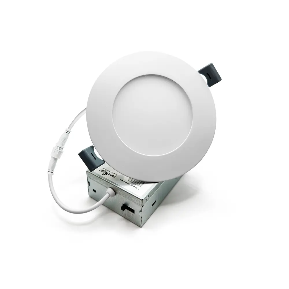 [CAN-CL-DS-36-5CCT-WH] 3" Ultra-thin LED recessed ceiling light 6W 530lm 5 adjustable CCT white finish