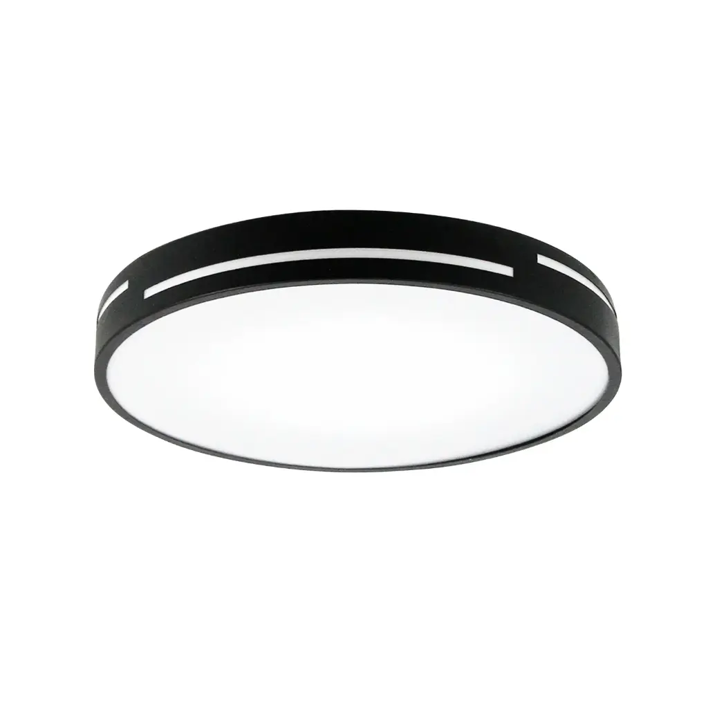 [XTR-1-69975] Samuel Plafonnier en surface rond 15-3/4" DEL 36W 2880lm 3-CCT ajustables fini noir