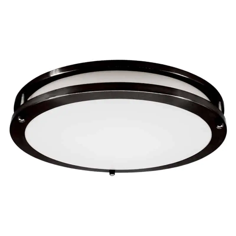 [VO-RF18W38-120-D-5WAY-BK] 18" round surface-mounted LED ceiling light with 5 adjustable power levels 22W-38W 5 selectable CCT black