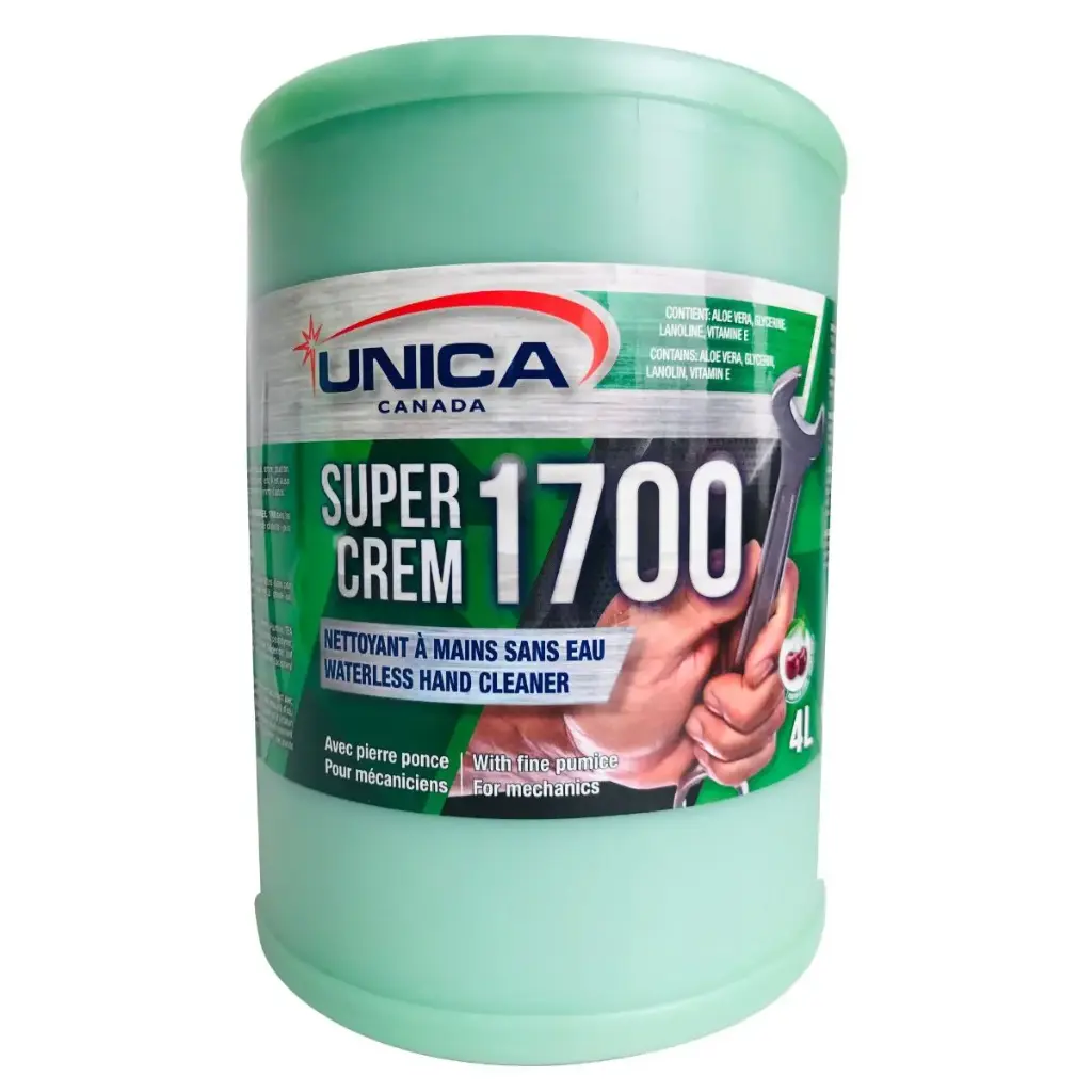 [UNI-S1704J] Super Crem 1700 Waterless Hand Cleaner with Pumice 4L Jug
