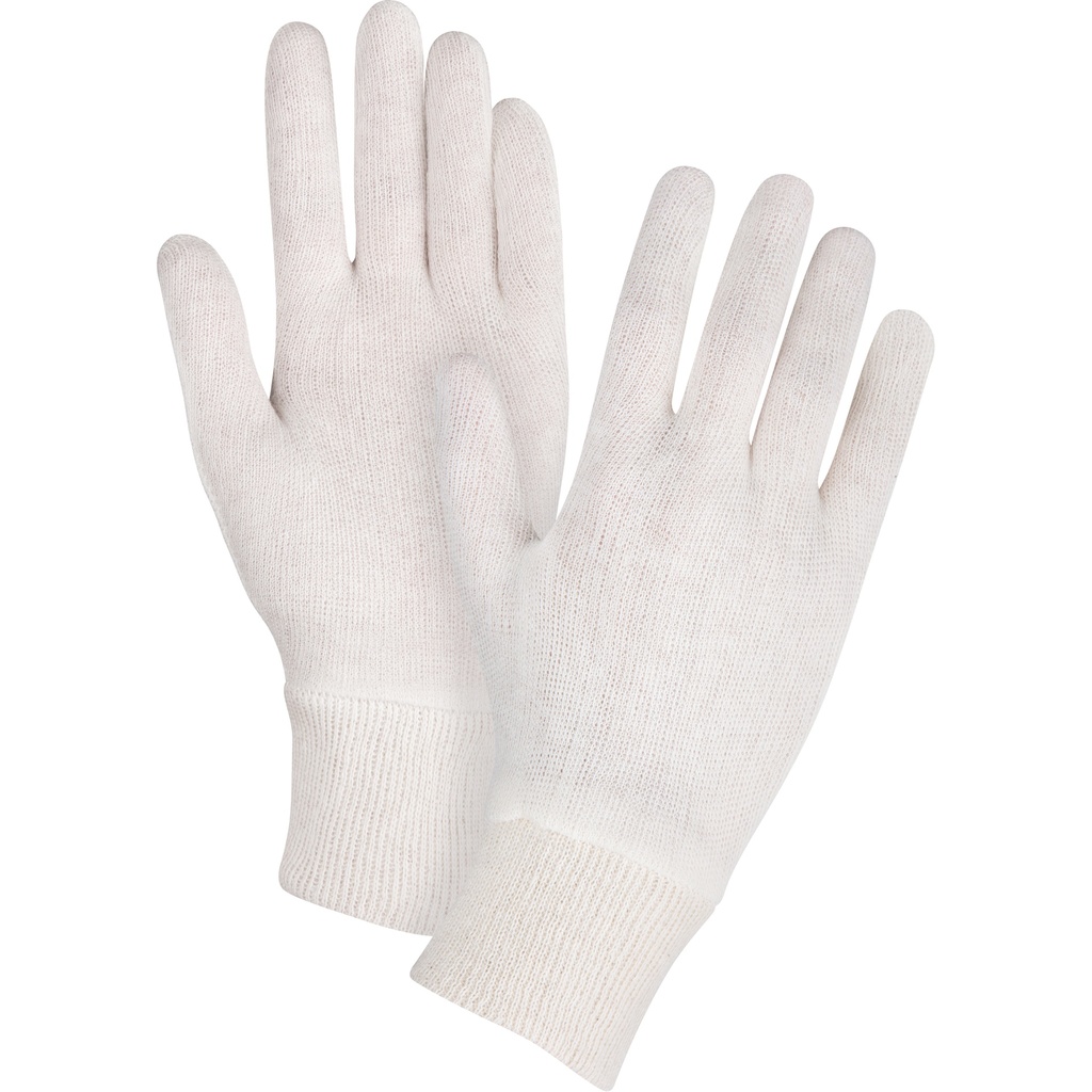 [ZEN-SEE790] Gants d'inspection de poids moyen taille Hommes Poly/coton poignet Poignet en tricot