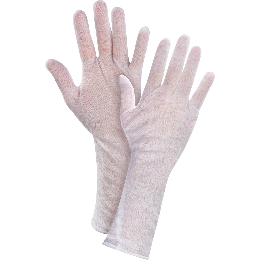 [ZEN-SHH457] Gants d'inspection légers taille Hommes Poly/coton poignet À ourlet